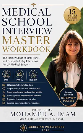 Cover of Medical School Interview Master Workbook: The Insider Guide to MMI, Panel, and Graduate Entry Interviews for UK Medical Schools by Mohamed A. Imam